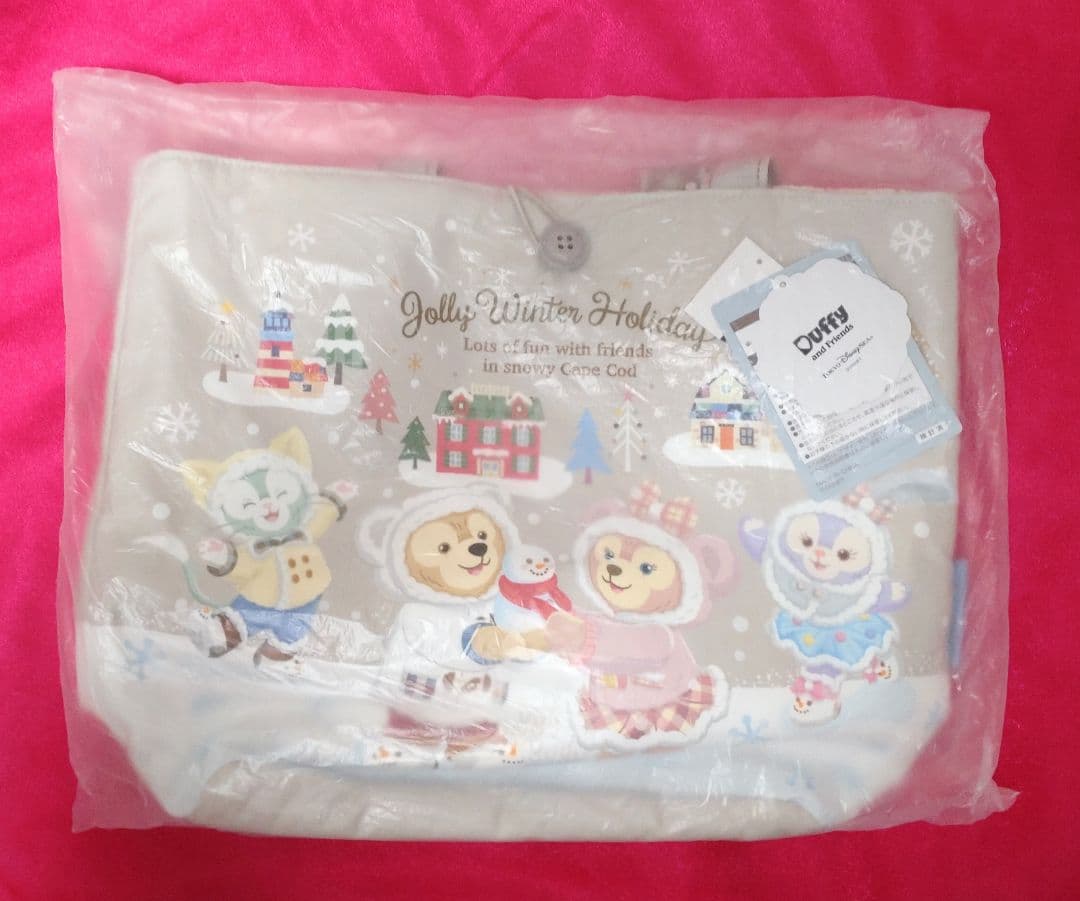 ジョリーウィンターホリデー☆トートバッグ☆新品タグ付き☆ダッフィーフレンズ