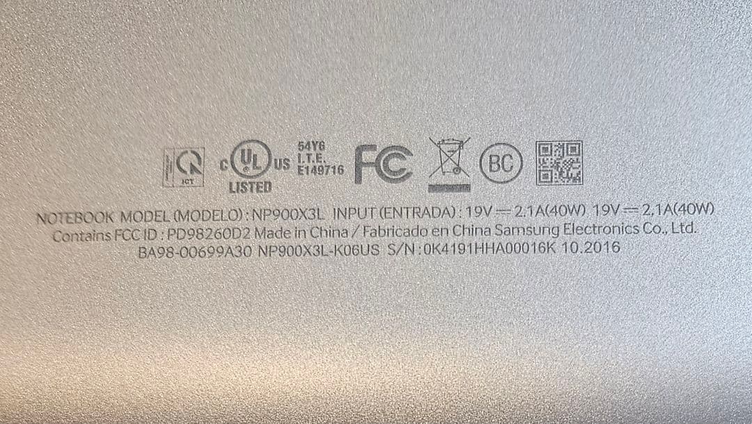 SAMSUNG Notebook 9 13.3インチ ノートPC US版