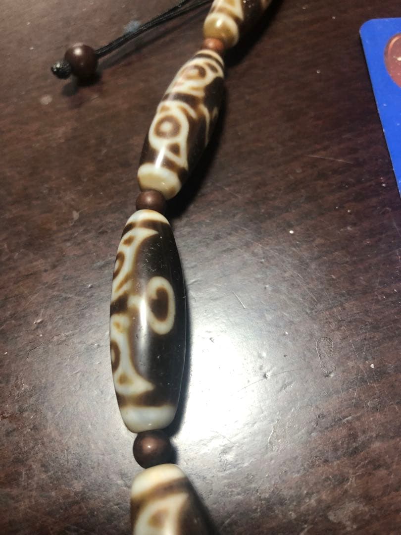 上肯老礦天珠‼️西蔵老礦手工伝承佛龍眼十一仏梵字天珠ネックレス