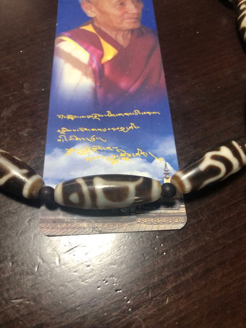 上肯老礦天珠‼️西蔵老礦手工伝承佛龍眼十一仏梵字天珠ネックレス