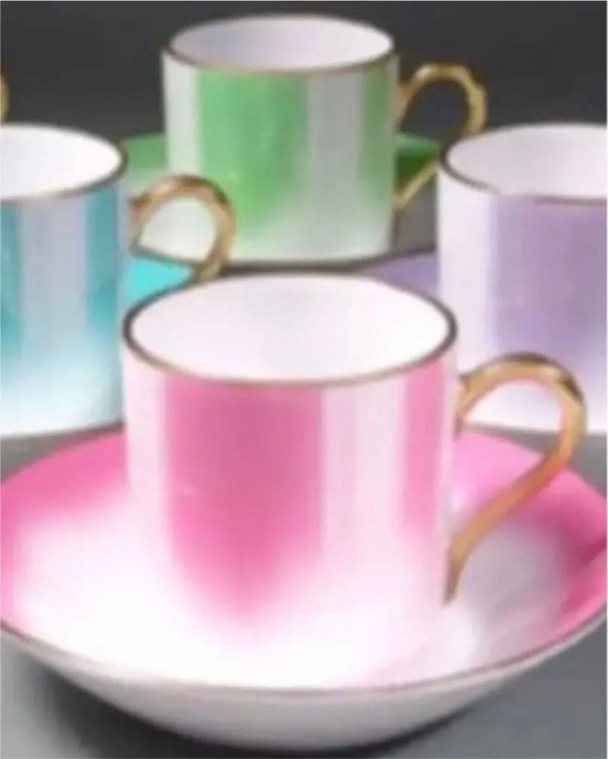 大倉陶園　×千住博コラボ　 『ウォーターフォール 6色』