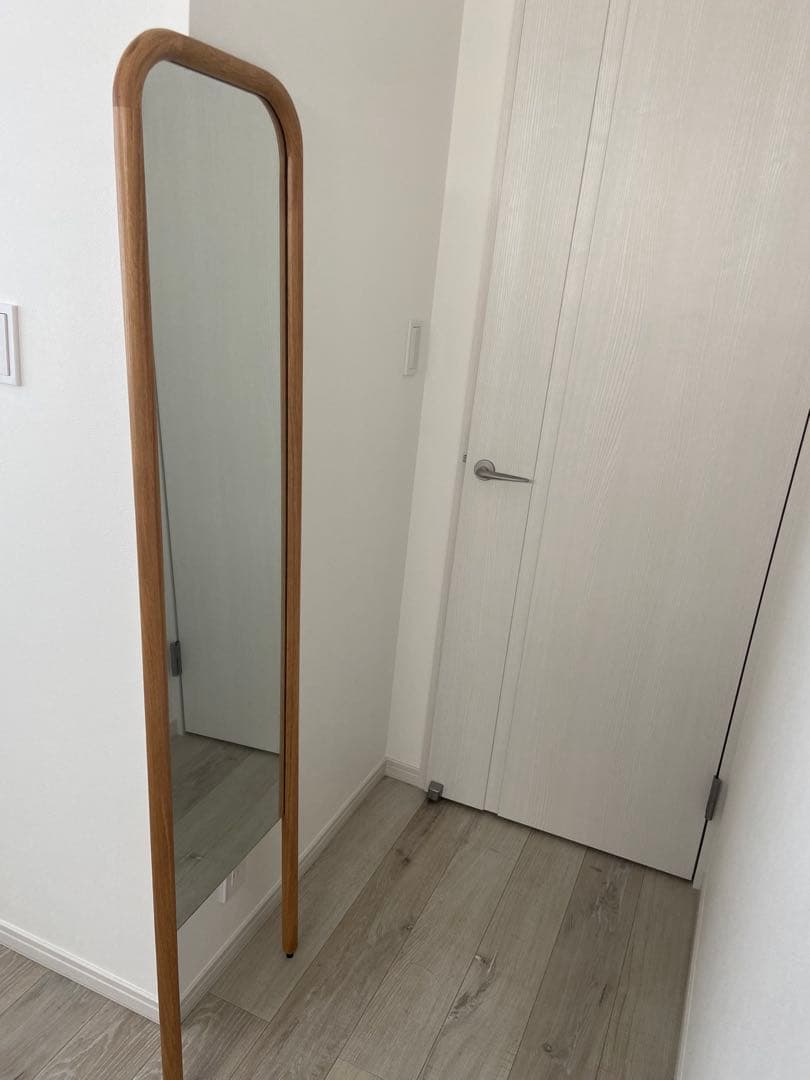 SUK スーク スタンドミラー 幅40cm 全身鏡 ミラー オーク 関家具