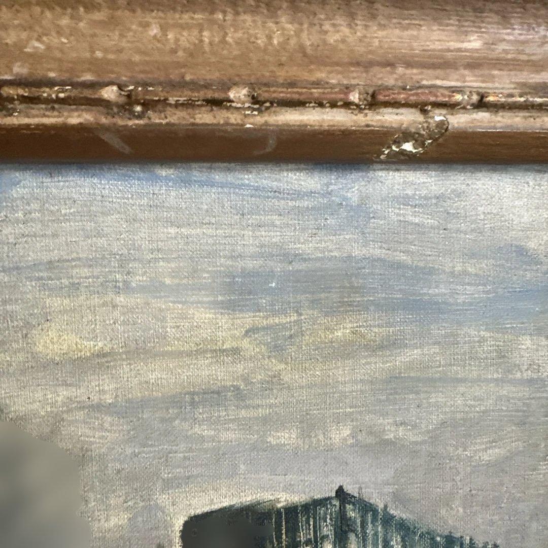 もっと瞬間的お値下げ❣️ヴィンテージ　味ありすぎる❣️油彩画 都市の風景