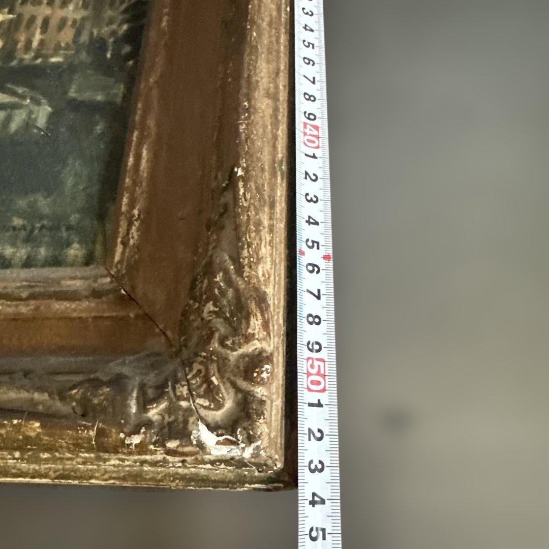 もっと瞬間的お値下げ❣️ヴィンテージ　味ありすぎる❣️油彩画 都市の風景