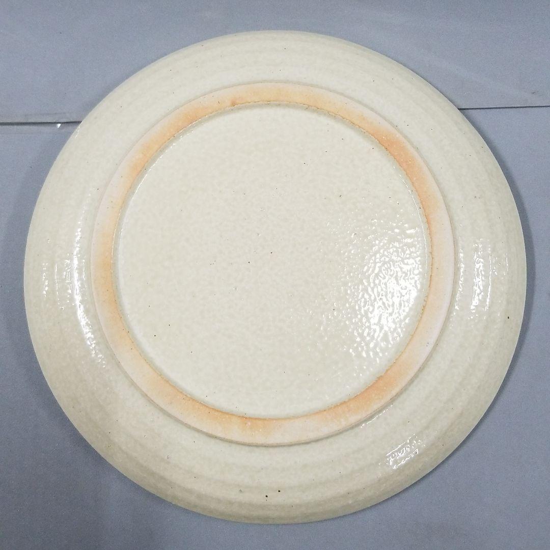 信楽焼 大皿  炎彩 直径３２cm