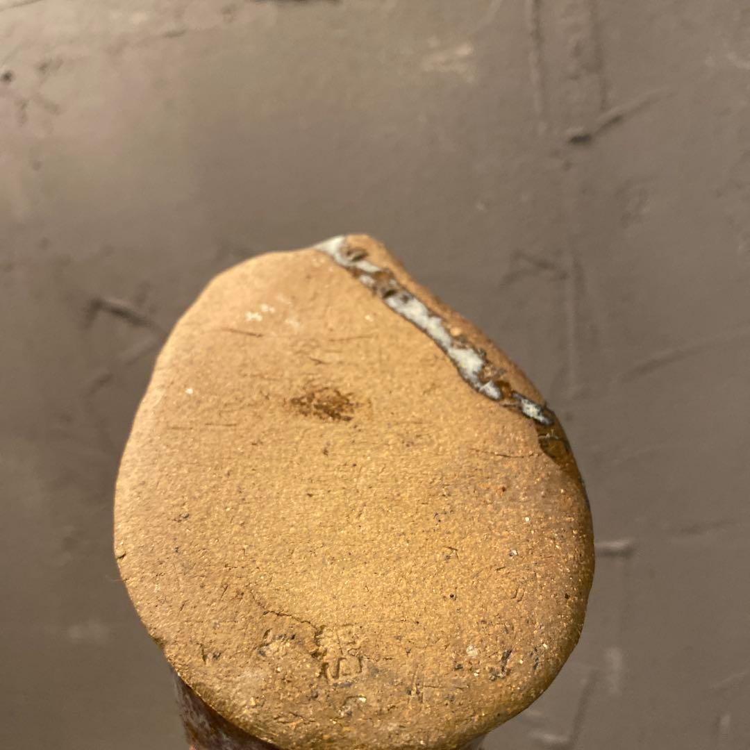 時代物 花器 花入 邦山 唐津焼 骨董品 釉薬 コレクション レトロ