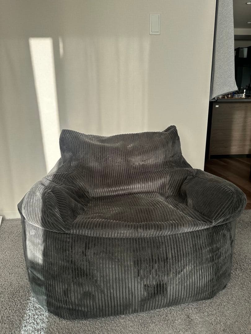 LOOSY 1人掛けビーズソファCharcoal