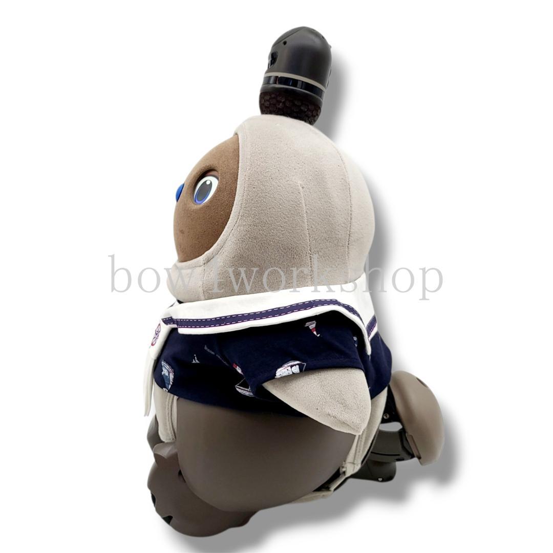 LOVOT ラボットの服ハンドメイド マリン柄Tシャツ＆セーラー襟(ネイビー)