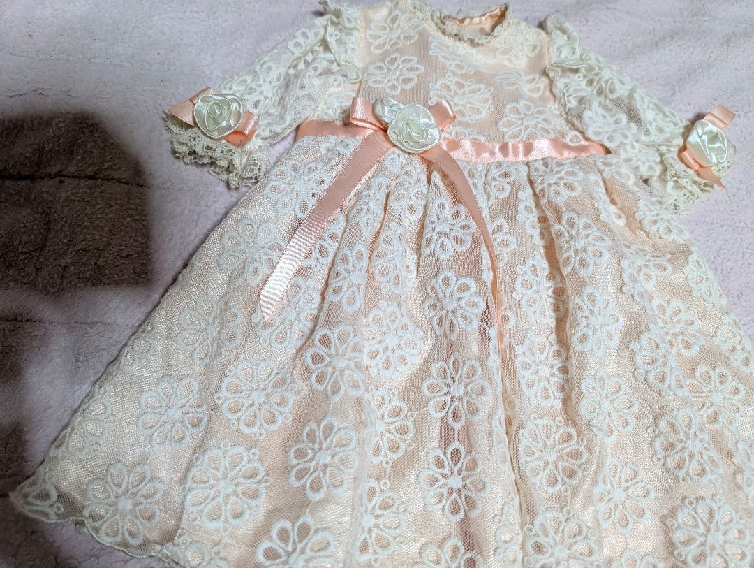 【美品】ビスクドール ジュモー ドレス＆ボネのセット 65cm前後のお嬢様に