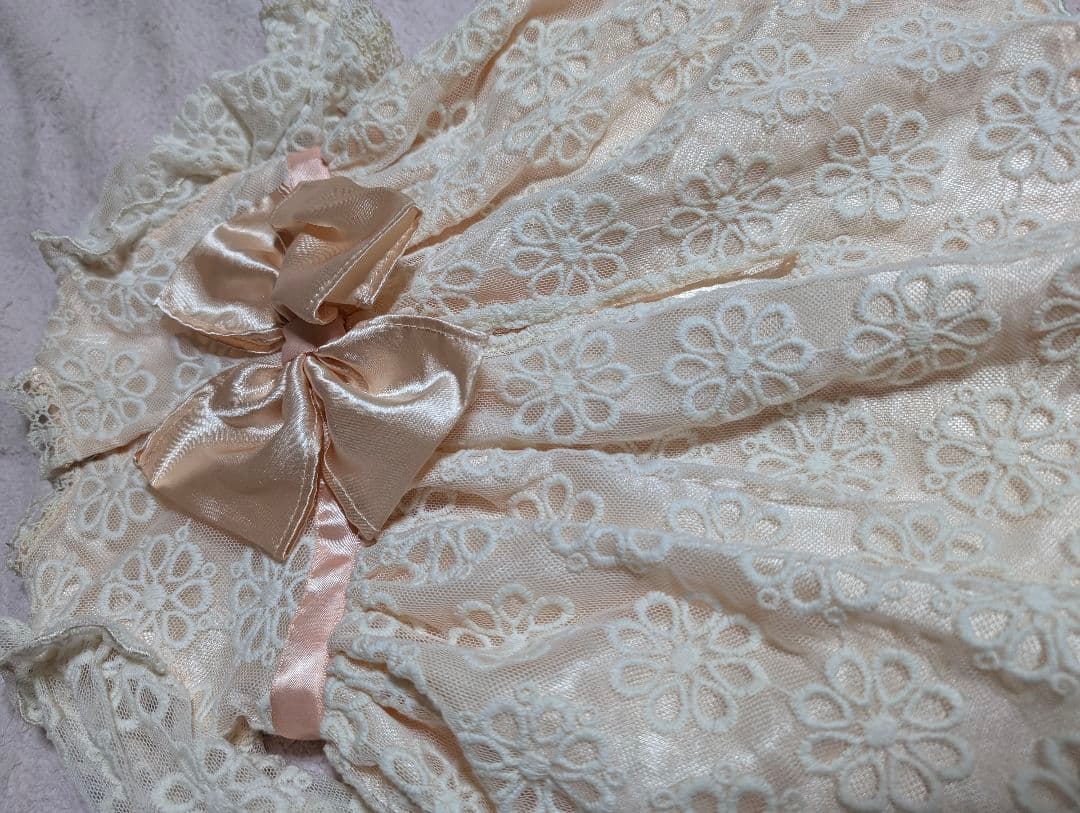 【美品】ビスクドール ジュモー ドレス＆ボネのセット 65cm前後のお嬢様に