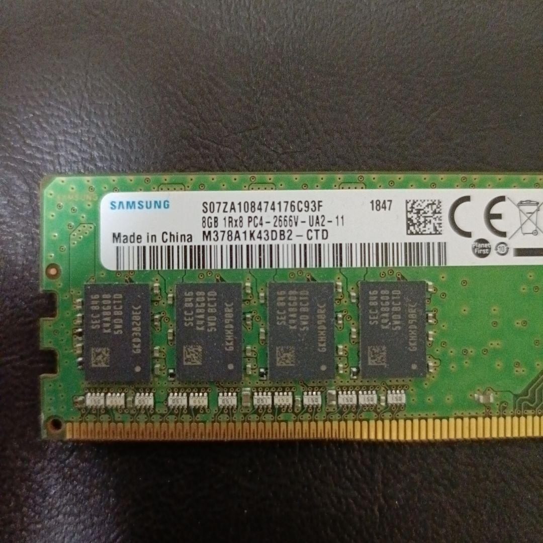 Samsung 8GB DDR4 メモリ PC4-2666V 4枚（32GB）
