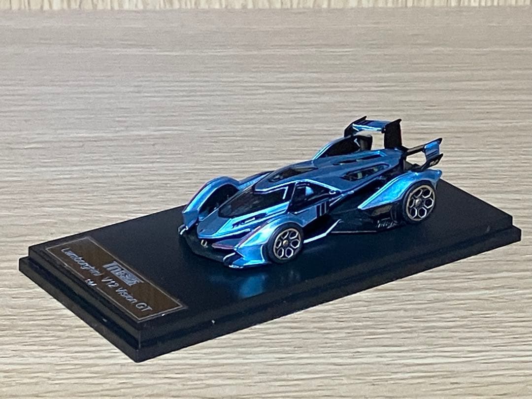 LMF 1/64 ランボルギーニ　V12 VGT ミニカー　ライトブルー