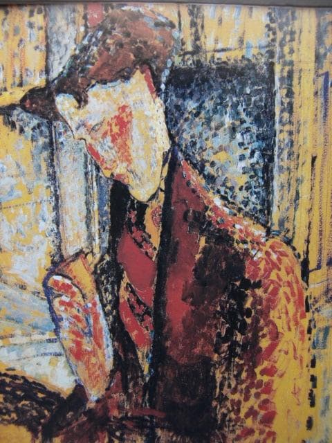 アメデオ モディリアーニ、【瞑想】、希少画集画より、状態良好