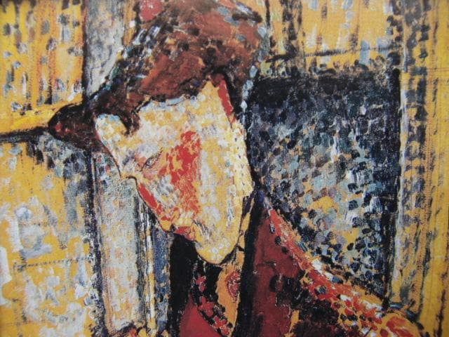 アメデオ モディリアーニ、【瞑想】、希少画集画より、状態良好