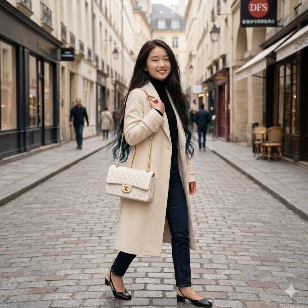 人気❤︎ホワイトゴールドCHANEL ショルダーバッグ