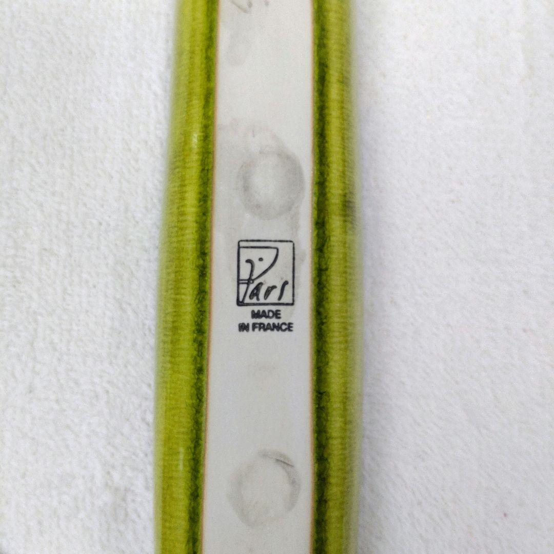 フランス製 Pars ロングプレート 40cm オリーブグリーン 未使用