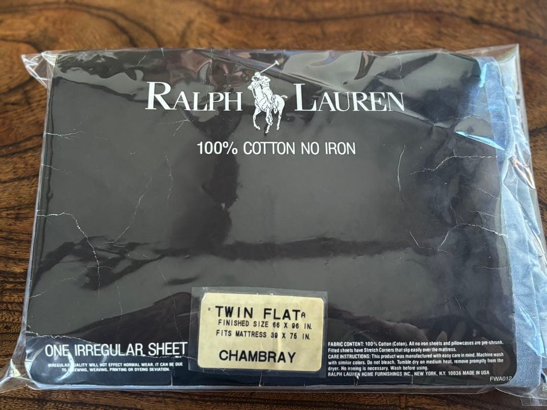 yuko mochizuki です。ラルフローレン　フラットシーツ