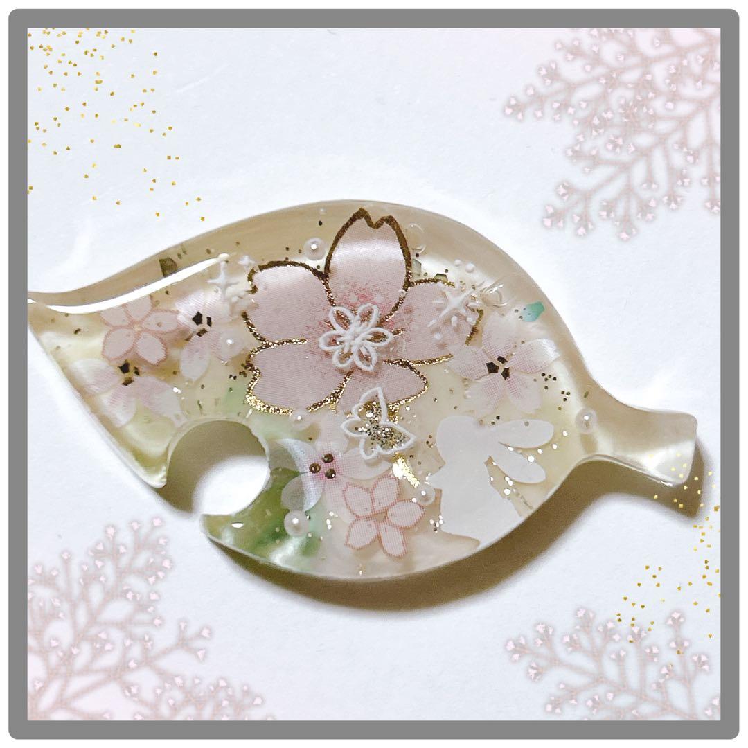 No 71＊清楚な可愛いさくらレジンヘアゴム＊٩(๑❛ᴗ❛๑)۶＊