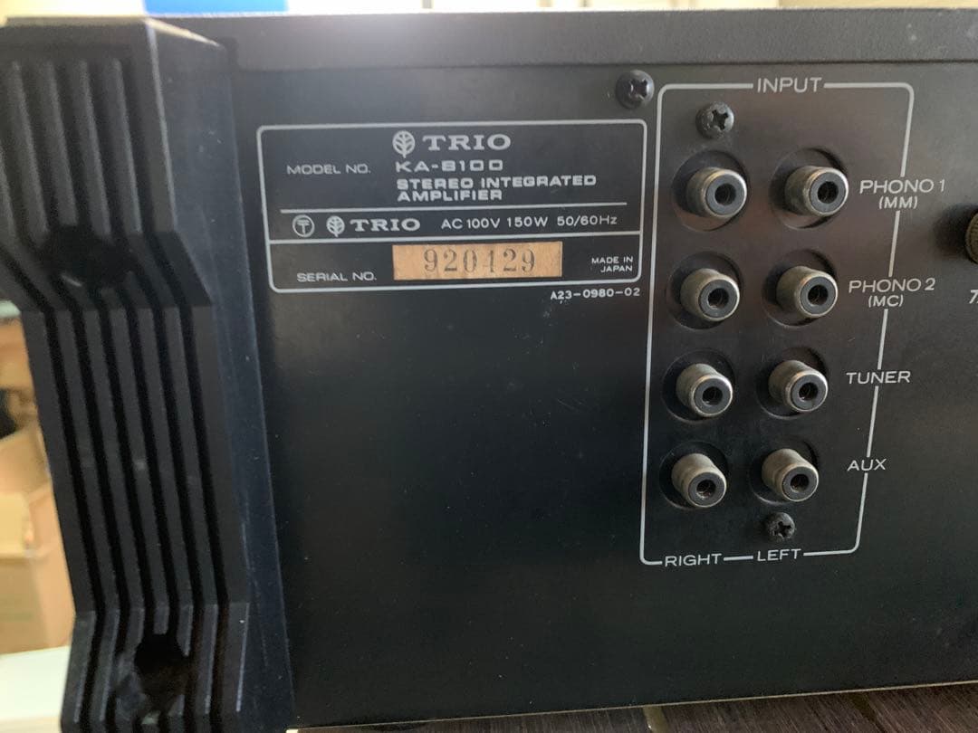 アンプ TRIO KA-8100 AMPLIFIER