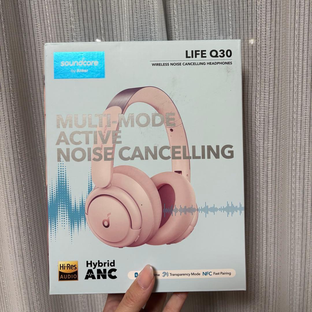 Anker ワイヤレスヘッドホン ピンク