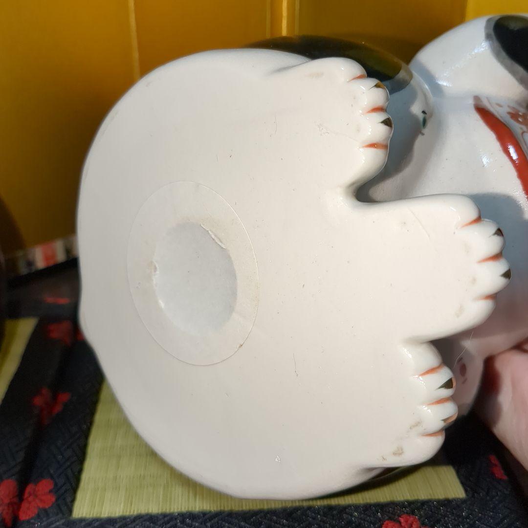 万福唐草 招き猫　ペア