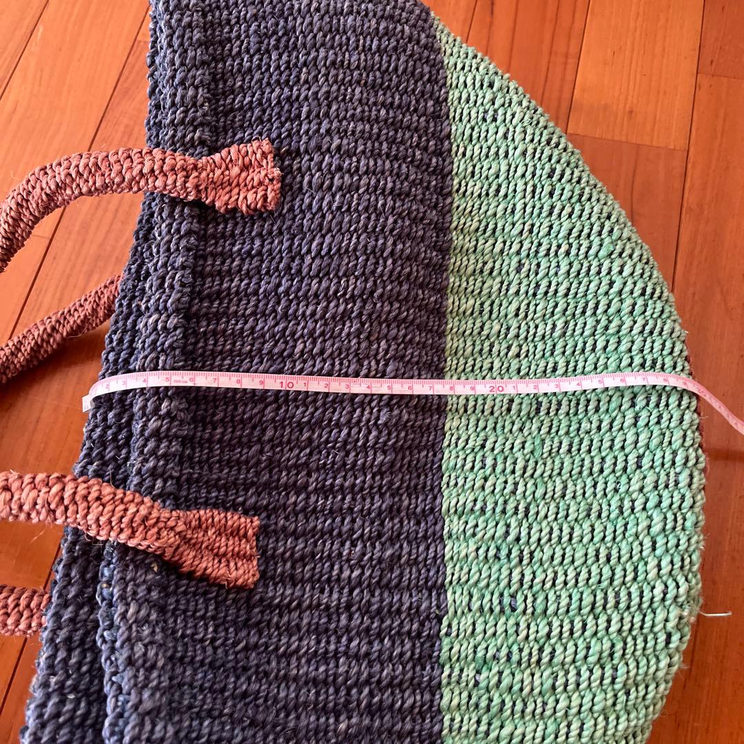 コムデギャルソントリコ　カラフルな編み込みかごバッグ