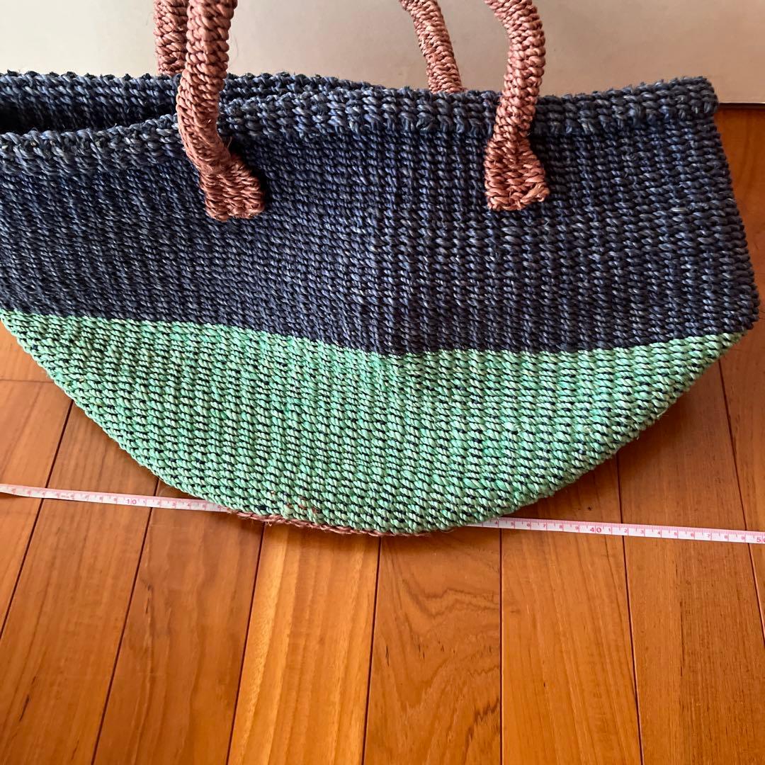 コムデギャルソントリコ　カラフルな編み込みかごバッグ
