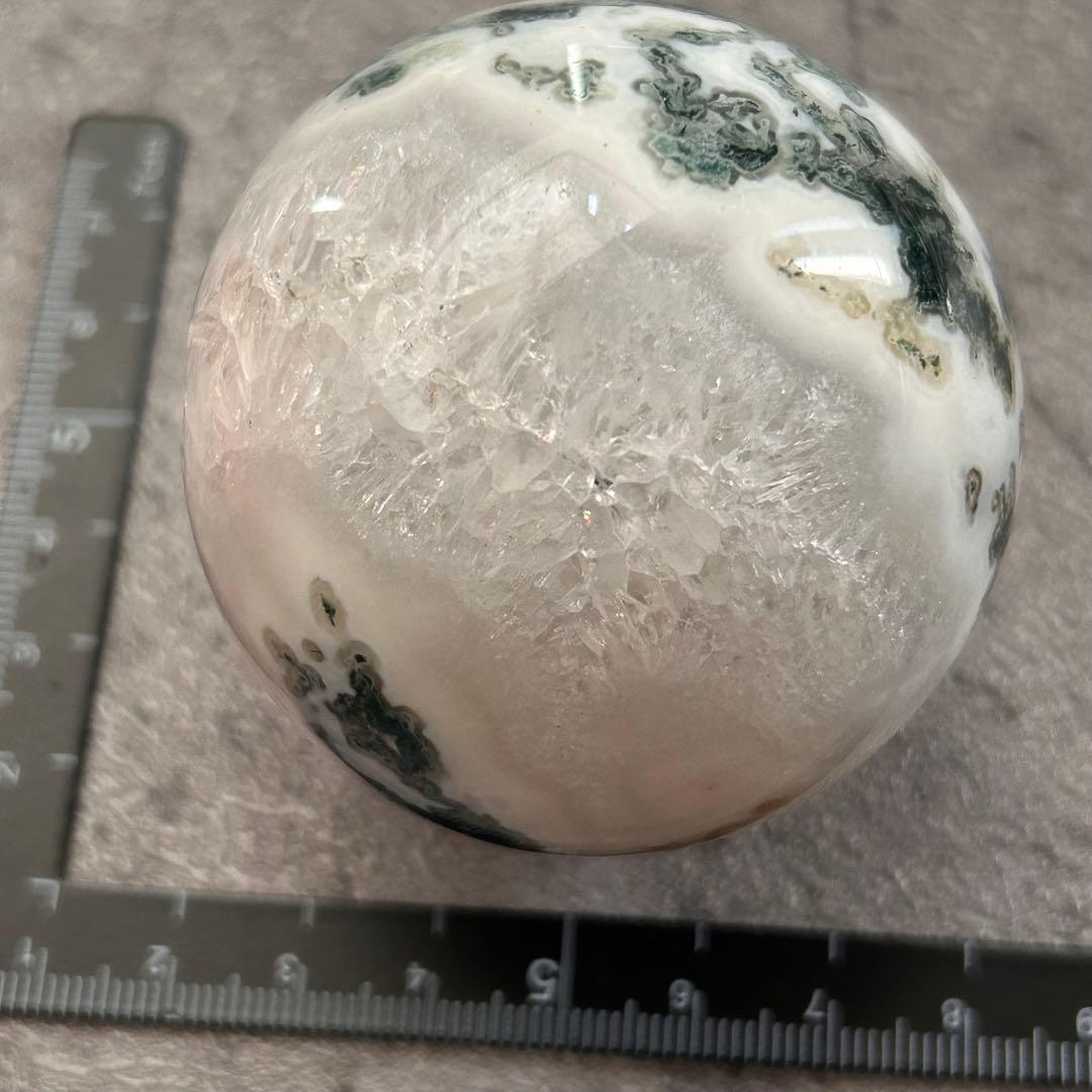 ⭐︎天然石　モスアゲート　スフィア　ジオード