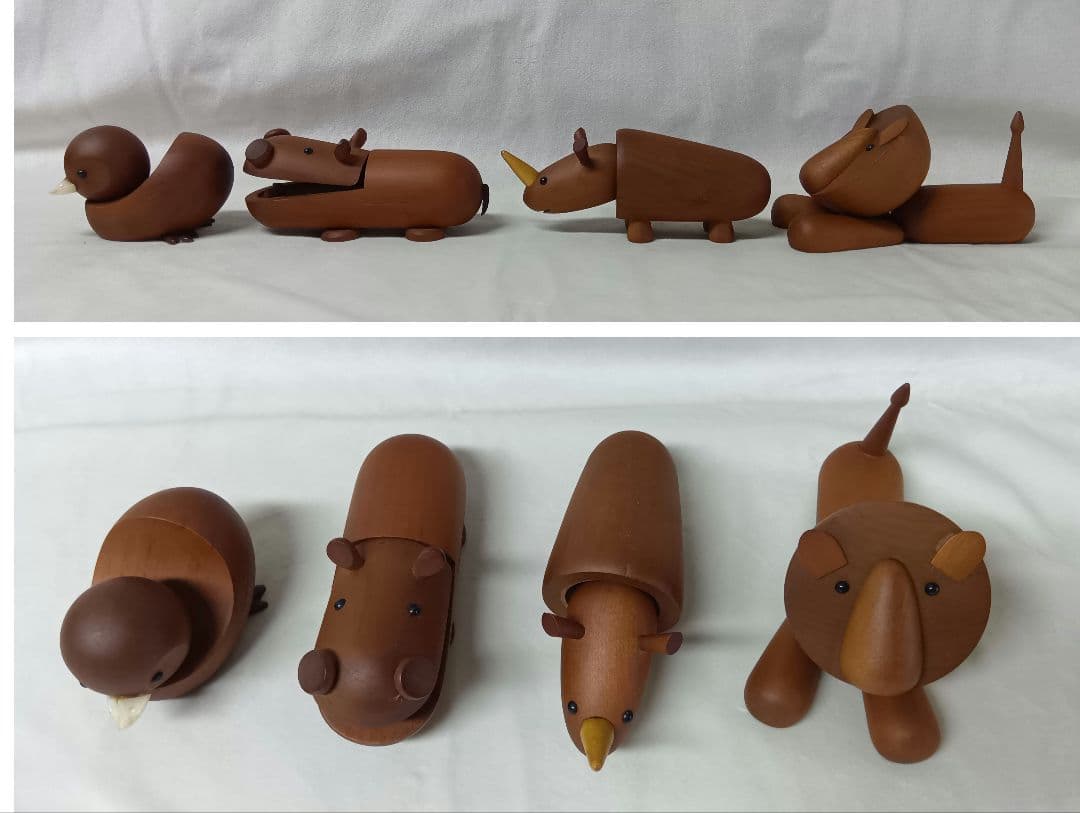 ロイヤルペット　千趣会　19体　北欧風　木彫り動物　置物　インテリアオブジェ