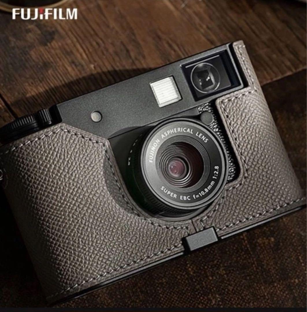 新品 初回紀念 Fujifilm X half カメラ レザーケース-2