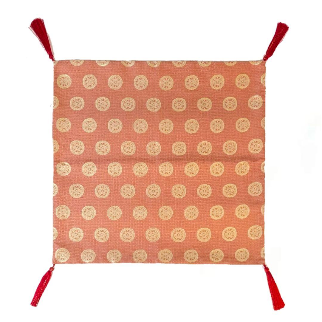 【フォロー割・新品】 糸屋輪宝手　龍村美術織物　敷物　織物　花瓶敷　香炉敷