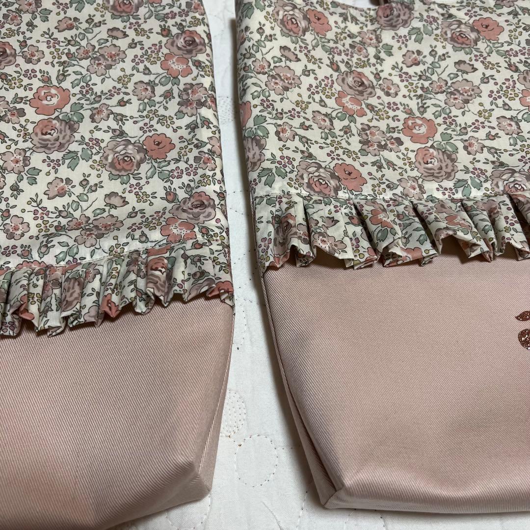 手提げ袋　着替え袋　上靴袋　3点　リバティ　フェリシテ あずきミルク　入園入学