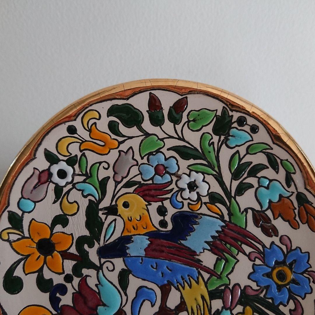 【金高騰中】PAIN スペインSEVILLA セビリア焼24k 金彩 飾皿３枚組