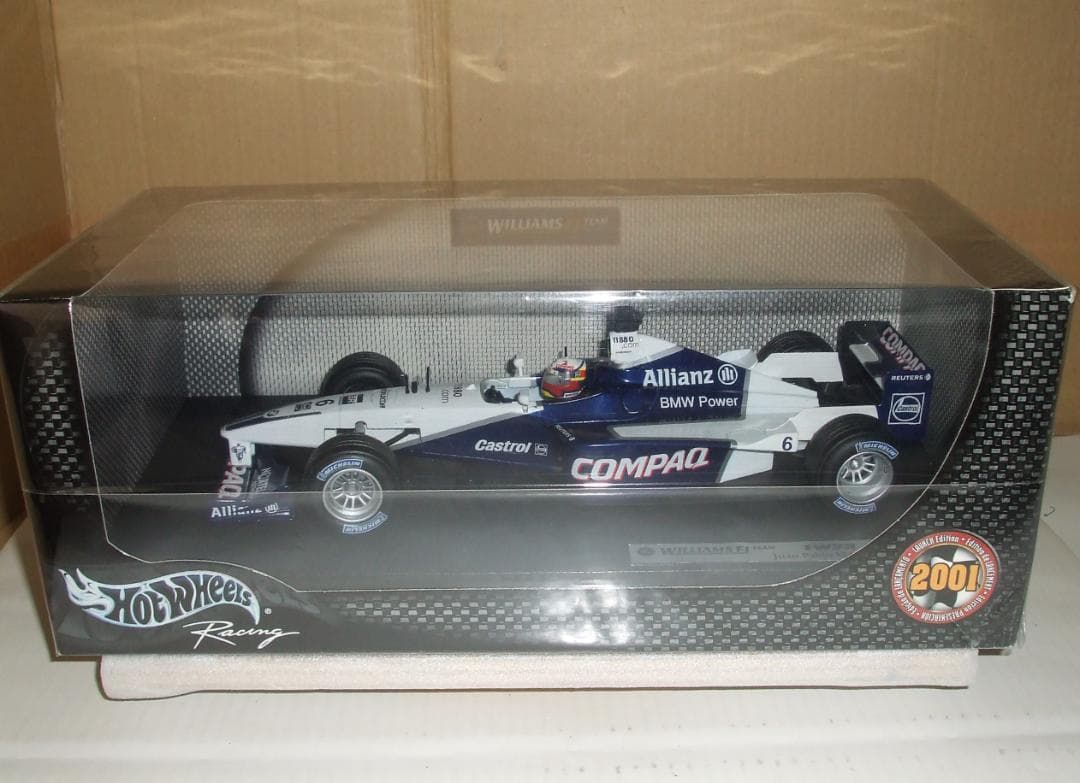 ウィリアムズ　　２００１　ラウンチ　J・P・モントーヤ　＃６　１／１８