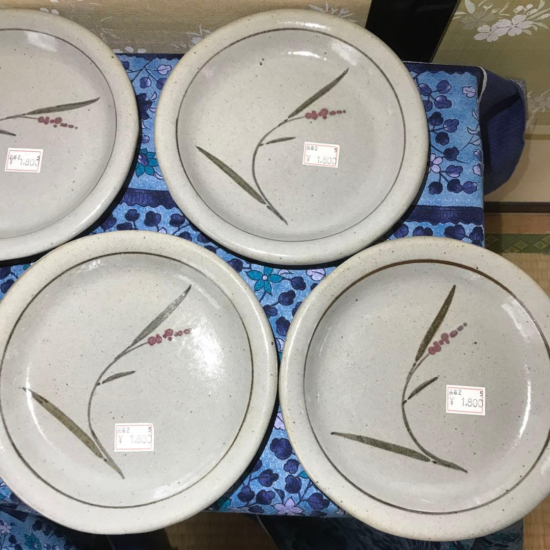 益子焼き　中皿　5枚セット