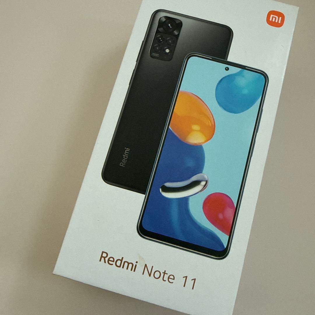 スマートフォン本体 redmi note 11 graphite gray Xiaomi
