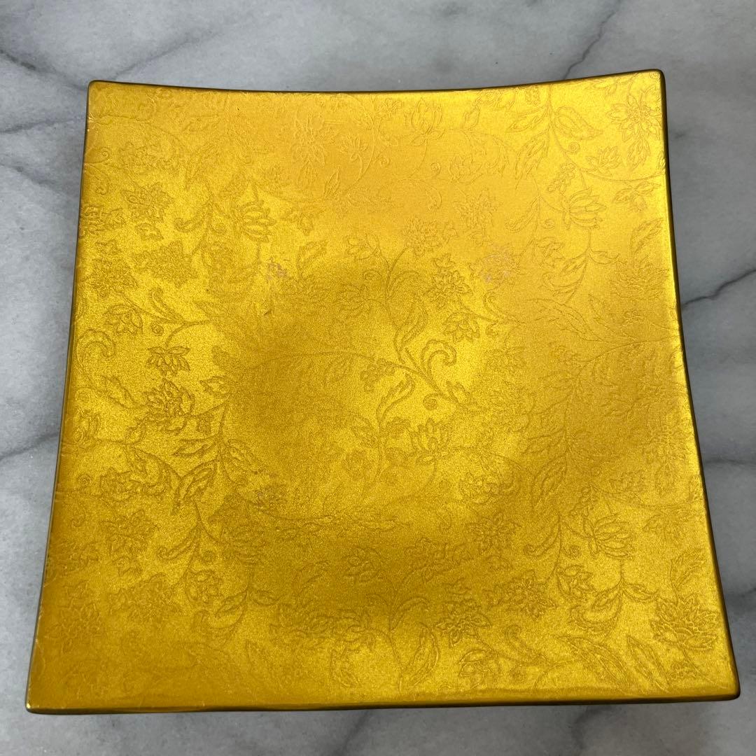 STUDIO 010 Ninja 21cmスクエアプレート ゴールド4枚　未使用