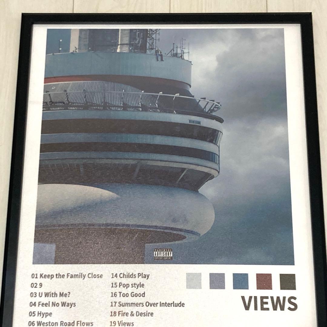 【額縁付き】 VIEWS / Drake A2ポスター