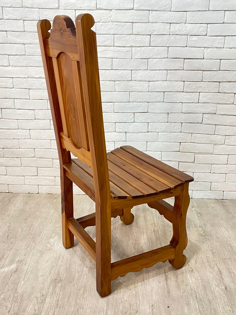 ⑤【東京都内23区配送無料】ビンテージ　メキシコ製　カントリー　チェア　椅子