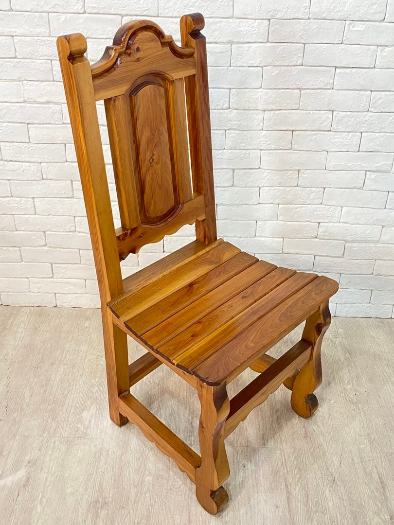 ⑤【東京都内23区配送無料】ビンテージ　メキシコ製　カントリー　チェア　椅子