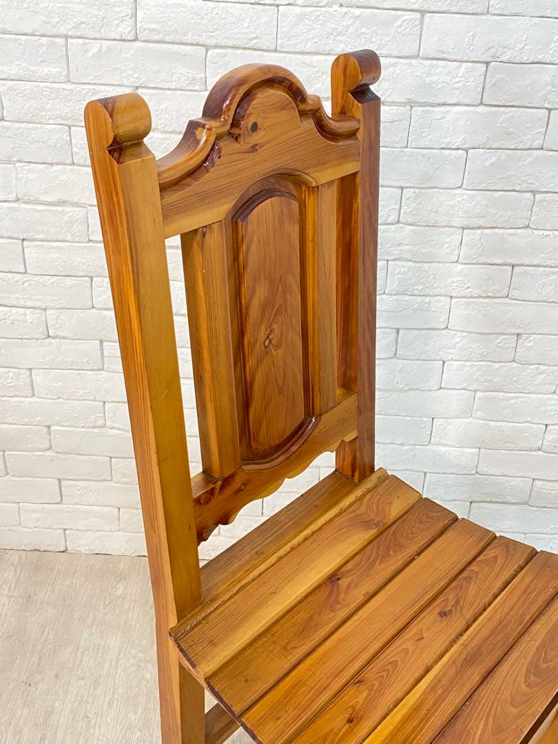 ⑤【東京都内23区配送無料】ビンテージ　メキシコ製　カントリー　チェア　椅子