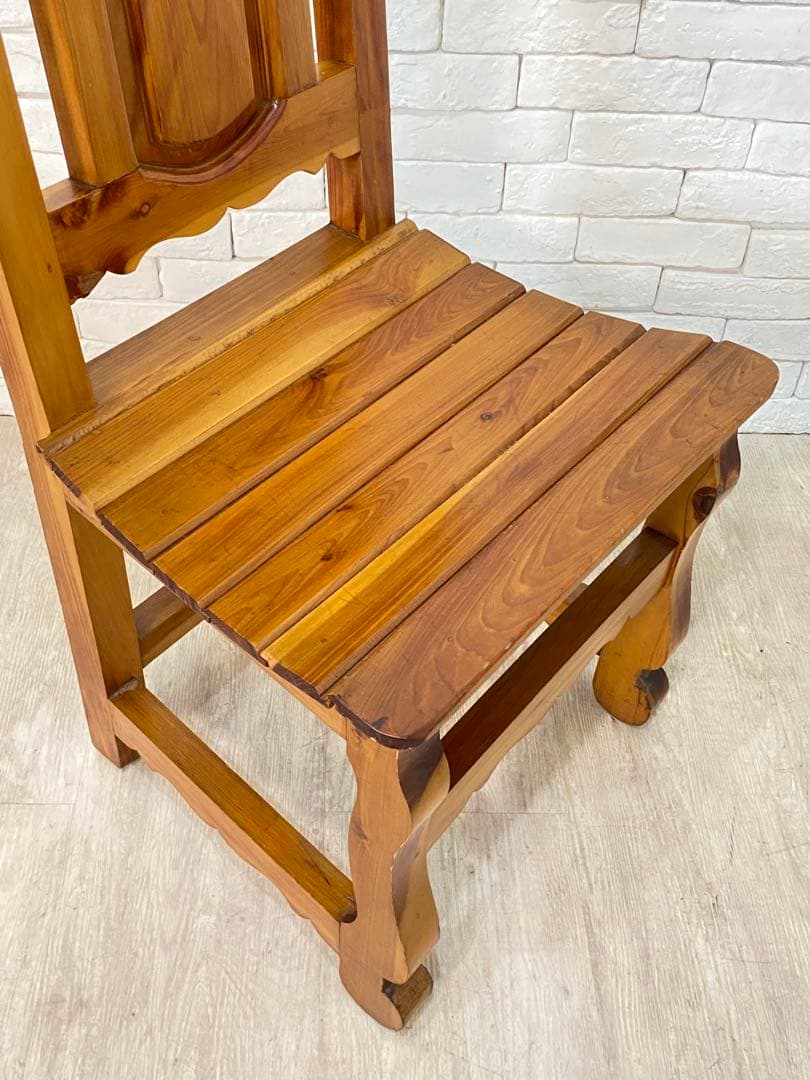 ⑤【東京都内23区配送無料】ビンテージ　メキシコ製　カントリー　チェア　椅子