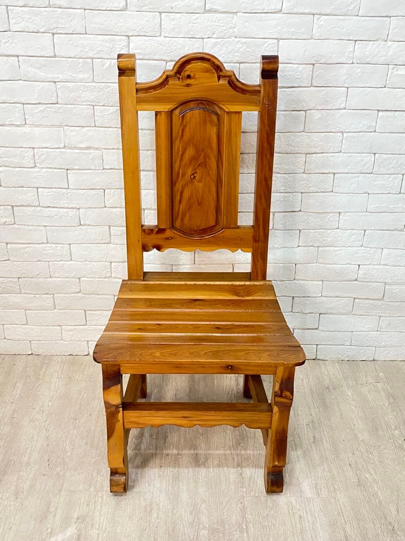 ⑤【東京都内23区配送無料】ビンテージ　メキシコ製　カントリー　チェア　椅子