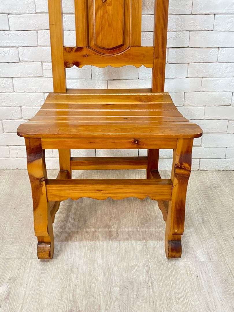 ⑤【東京都内23区配送無料】ビンテージ　メキシコ製　カントリー　チェア　椅子