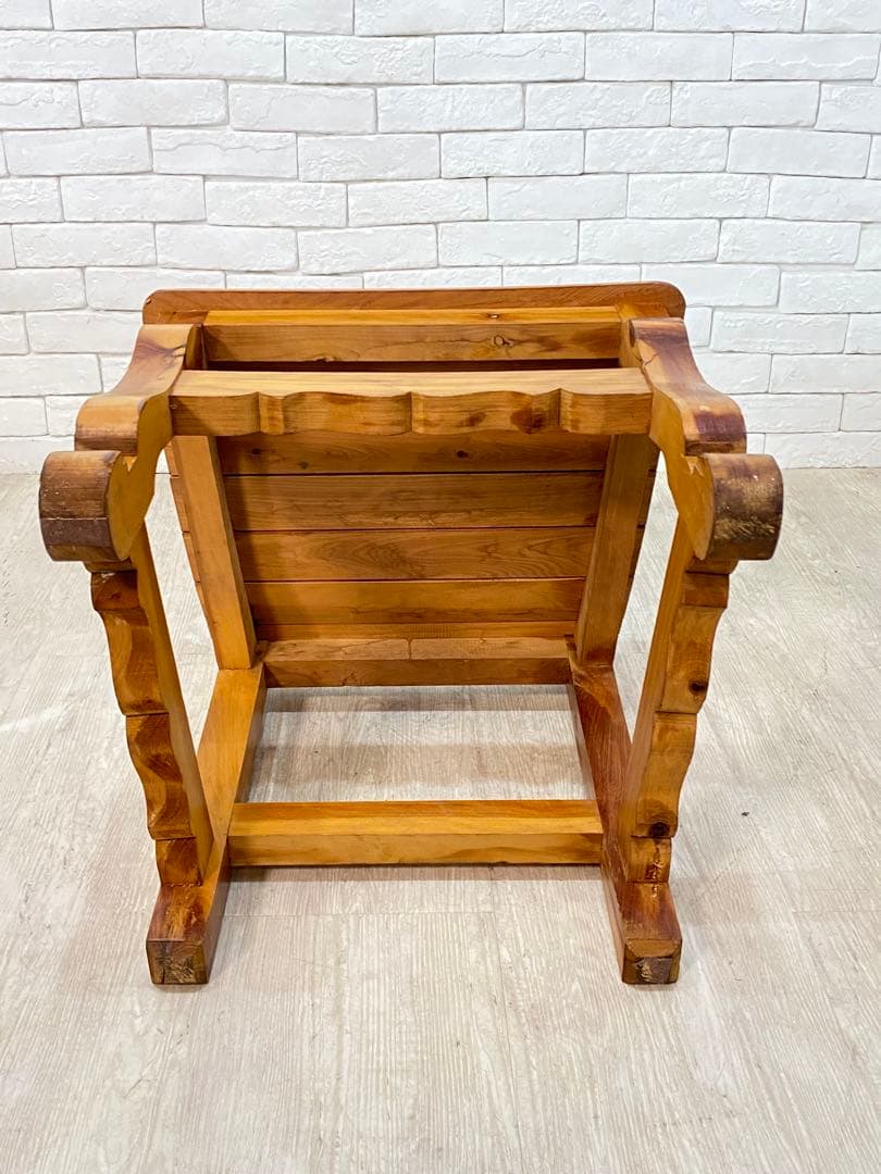 ⑤【東京都内23区配送無料】ビンテージ　メキシコ製　カントリー　チェア　椅子