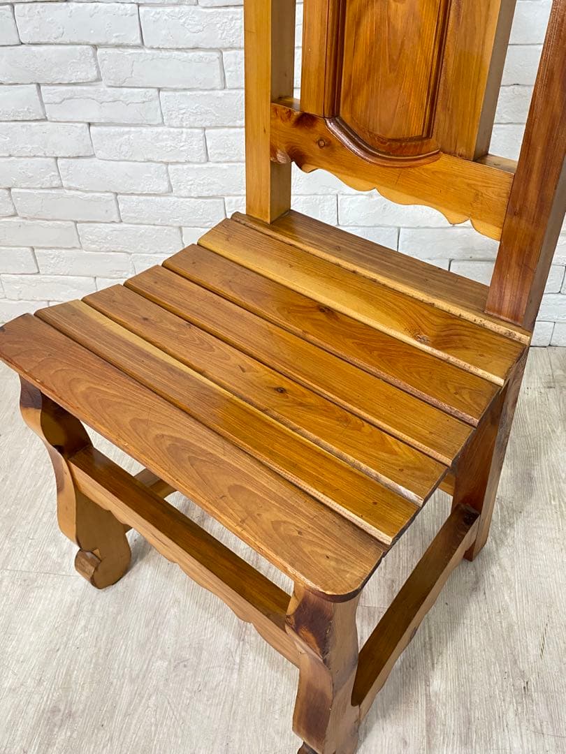 ⑤【東京都内23区配送無料】ビンテージ　メキシコ製　カントリー　チェア　椅子