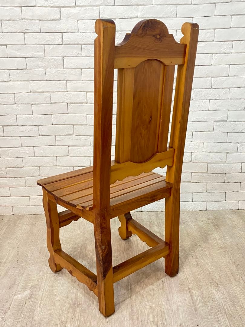 ⑤【東京都内23区配送無料】ビンテージ　メキシコ製　カントリー　チェア　椅子