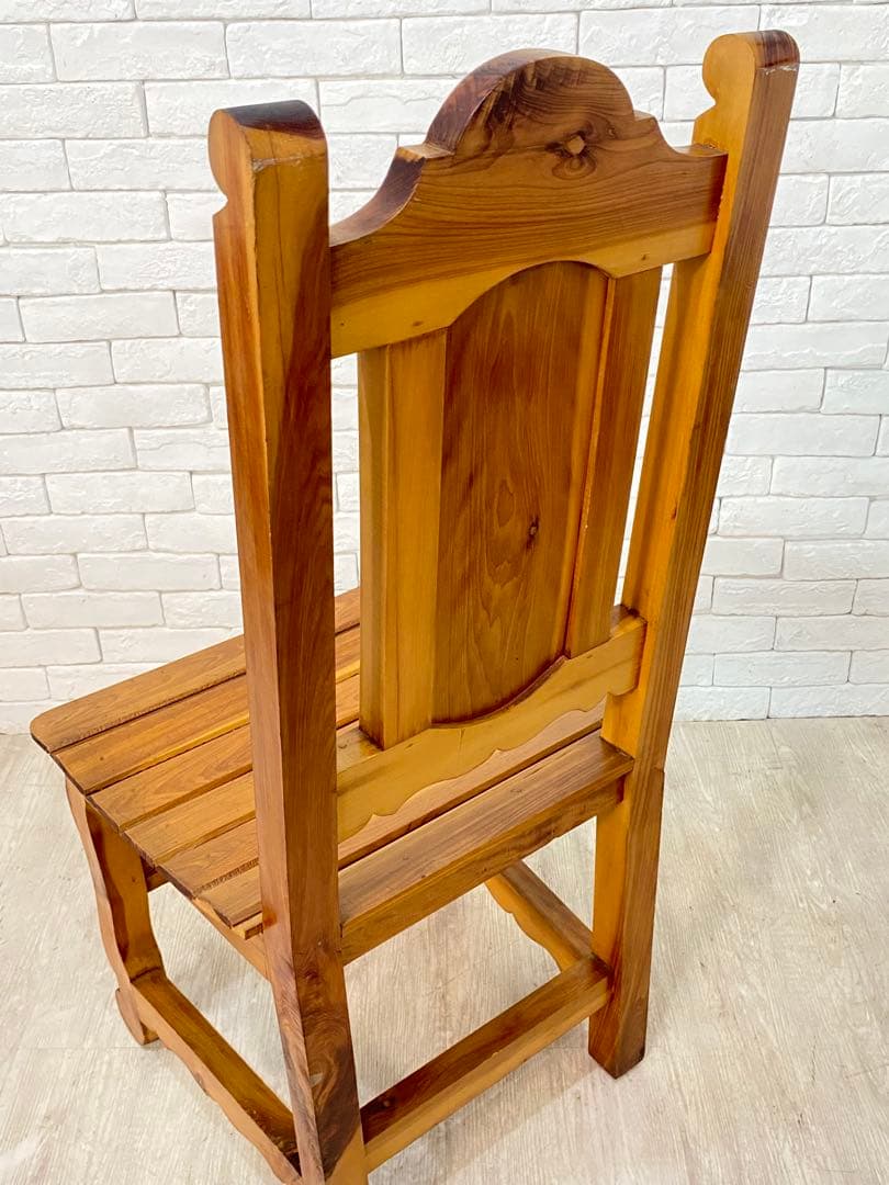 ⑤【東京都内23区配送無料】ビンテージ　メキシコ製　カントリー　チェア　椅子