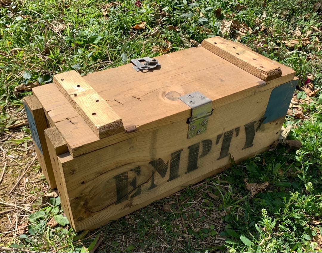 米軍放出品 ヴィンテージ 弾薬箱 木製 アメリカ軍 ナム戦 海軍 陸軍 海兵隊