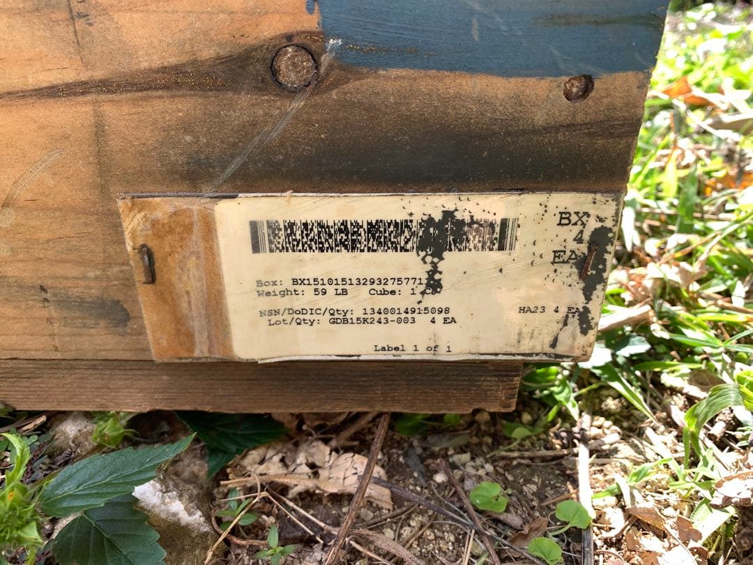 米軍放出品 ヴィンテージ 弾薬箱 木製 アメリカ軍 ナム戦 海軍 陸軍 海兵隊